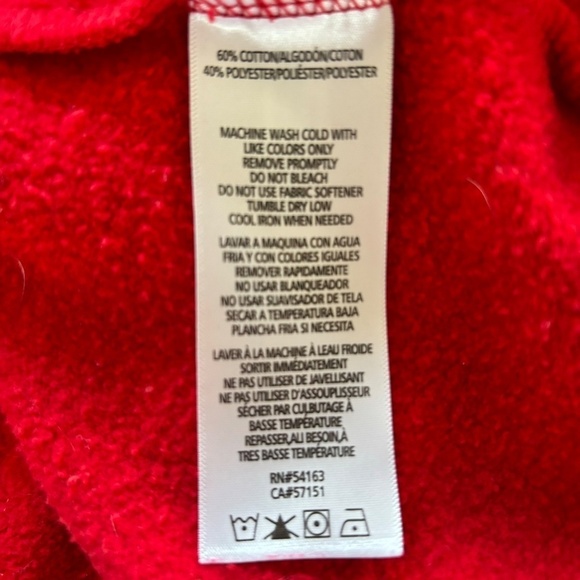 Tommy Hilfiger super soft red funnel neck pullover sweatshirt size L - Picture 10 of 13